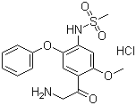 N-(4-(2-Aminoacetyl)-5-methoxy-2-phenoxyphenyl)methanesulfonamide hydrochloride 149436-41-9